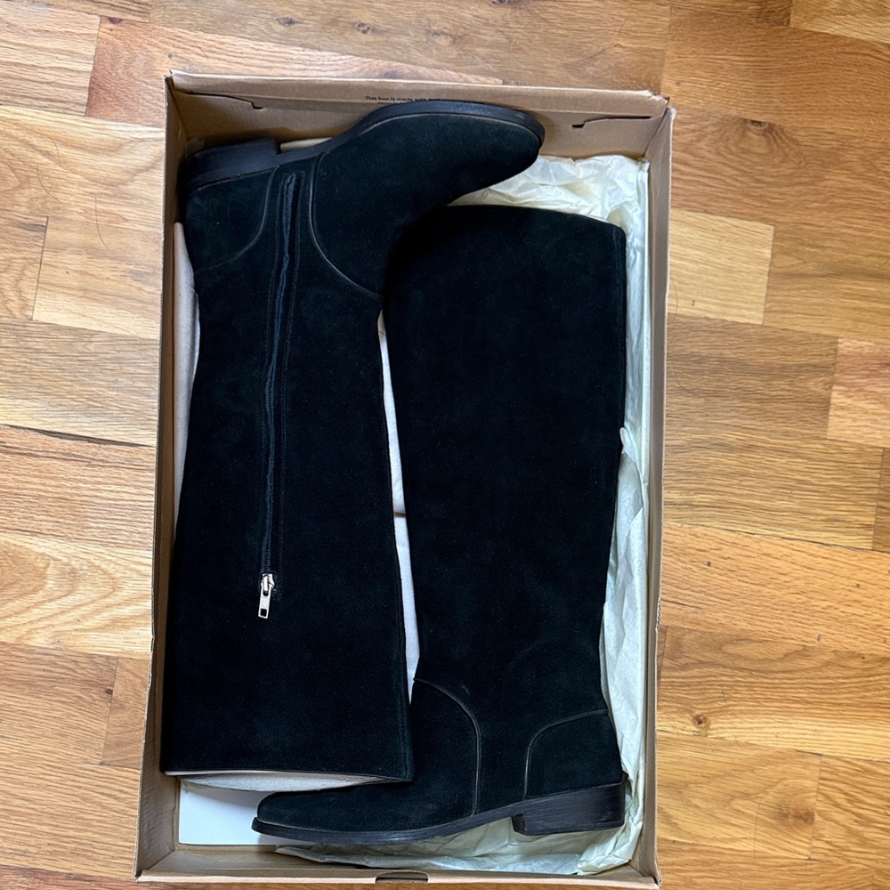 Ugg gracen black knee-high suede boots size 9